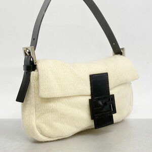 Mamma Bucket Handbag Knit White Black